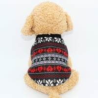 Odjeća za kućne ljubimce Super mekane vunene pređe otporne na suzu tiskano 2-nogu zimski džemper za