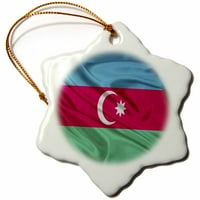 3Droza Azerbejdžanska zastava - Ornament za sneg
