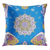 Uzorak Mandala i slonova geometrijska kruga Kaleidoskop medaljon joga bacaju jastučnicu za jastuk