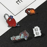 Anime ChainSaw PIN - Klasična slika Pochita, Makima Cosplay Brooch PIN nakit pokloni za navijače