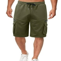 Glonme Muškarci Teretne kratke hlače Srednja struka Bermuda kratke hlače Izvlačenje elastične strugove
