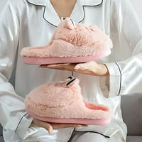 Slatke životinjske papuče za žene ugodne plišane FAU Krznene kućne cipele za pjenu