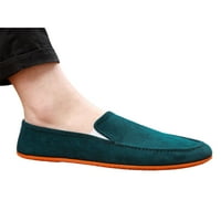 Ritualay Mens Loafers Neklizaji stanovi klizne na casual cipelama pune boje prozračne loafer muškarci udobne cipele za hodanje zelene boje 7.5