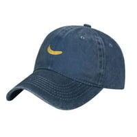 Pamučna bejzbol kapa, lijepa banana print muški bejzbol šeširi, mornarsko plavo