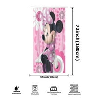 3D Print Mickey Mouse 3D Print Tuš za tuširanje za kadu Poliester Vodootporne tkanine za zavjese za