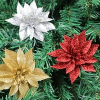 Postavite cvjetni dekor izvrsna izrada široko primjena plastična pjenušava božićna lažna poinsettia