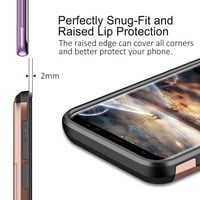 Nosač za držač kartice Novčanik Samsung Galaxy S Plus Case Dvostruki sloj otporan na udarce s teškim