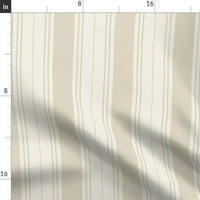 Pamučna poplin tkanina od dvorišta - pruge grafičke linije Zemljene tonove po mjeri od ispisane tkanine