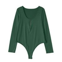 Nova moda, pulover sa pulove na dugih rukava za dugih rukava za teen Girls 12 - Trendi zeleni 8