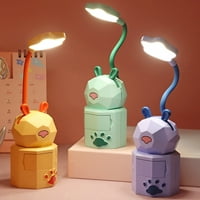Hesoicy Podesiva stolna lampa - punjiva crtana životinja LED noćni svijet sa zaštitom za oči i fleksibilno