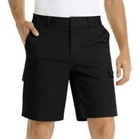 Muški teretni šorc, kratke hlače, muški kratke hlače Ljetna casual, ravna čvrsta džepna dugme sa zatvaračem