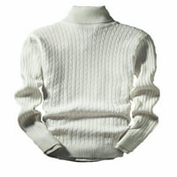 Gupgi Muški zimski topli pamučni pulover u okruglom vratu džemper vrhovi Tortleneck