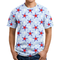Američka zastava T majice za žene i muškarce 4. jula Ležerne patriotske majice Strips Stripes kratki