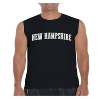 Muška grafička majica bez rukava - New Hampshire