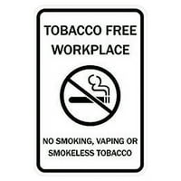 Portret okruglo besplatno radno mjesto Ne pušenje, vaping ili znak bez dima - srednja