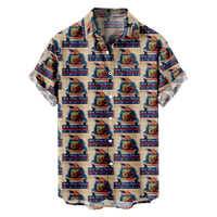 4. jula muške havajske majice SAD Nacionalna zastava majica TEE grafička majica ovratnik 3D Print Street