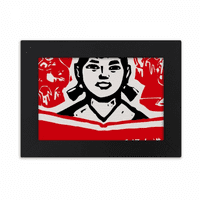 Djevojka Rezerviraj Crvena kineska revolucija Desktop Foto okvir ukrasi Slika umjetnosti slika