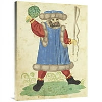 in. Civic Festival Nirnberga Schembartlaufa - Plavi kostim Art Print - Njemački 16. vek