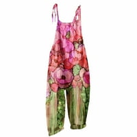 HHEI_K PIUS size Jumpsuits ženska modna ljetna slatka labava ležerna print retro zatamnjača
