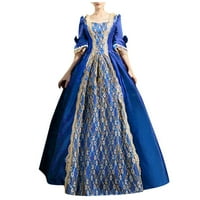 Aloohaidyvio Žene Ljetni haljini, moda Womenl Vintage Gothic Court haljina za tortu od čipke Clashing