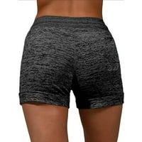 Ženske hlače Casual Brze sušenje Sportske kratke hlače Ispis elastičnih kratkih joga pantalona za žensko