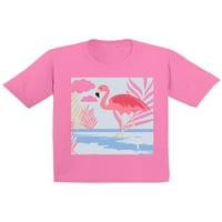 Awkward Styles Party Majica za mlade Slatka ljetna majica za djecu Pink Flamingo majica za dječake Pink