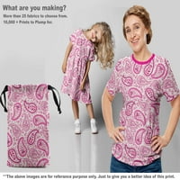 Onuone viskozni dres Fuschia Pink Tkanina Azijska Paisley DIY odjeća za pretežavanje tkanine Tkanina