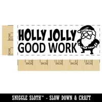 Holly Jolly Dobar posao Božić Santa učiteljica Studentska škola Samontauntalna gumena mastila mastilica