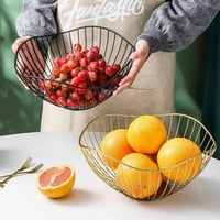 Žičana korpa voća Zlatna posuda za voćnje za kuhinjske kontra talasne košarice voća za voćnje posude