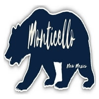 Monticello Novi Mexico Suvenir 3x frižider magnetni medvjed dizajn