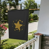 Star Relief Garden Flags Dvostrana, Seoska kuća za odmor za odmor Vanjski znak Dekor Dekor 12.5 x18