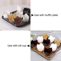 Tulip pečenje papira čašice za male tulip cupcake muffin omoti za pečenje za pečenje za rođendan za