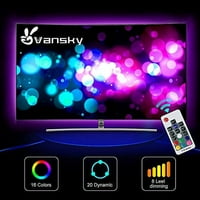 LED striptiz, Vansky BIAS rasvjeta za HDTV 6,6ft RGB USB STRAŽIVANJE LED svjetla sa RF Remote, TV pozadinskom