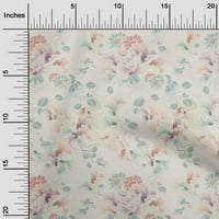 Onuone poliesterske spande bež tkanine Florals haljina materijal tkanina za ispis tkanina sa dvorištem