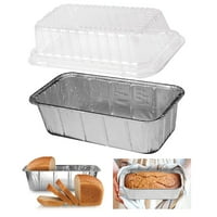 Aluminijski mini krupni poklopci 8 Jednokratni pečenje krug za kruh limene kontejnere 2 lb