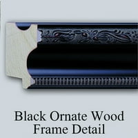 Charles Le Brun Black Ornate Wood uokviren dvostruki matted muzej umjetnosti pod nazivom: portret M.