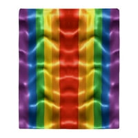 Cafepress - Rainbow Zastava RIPPPLE_FF bacajte pokrivač - mekani prekrivač od runa, 50 X60 pokrivač
