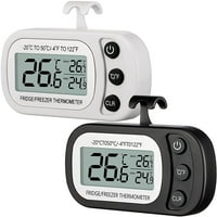 Hladnjak termometar, vodootporan termometar za zamrzivač za nadgledanje temperature i zamrzivača, LCD