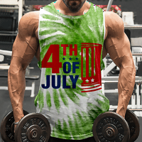 4. jula Grafički majica bez rukava majica Kombinacija Američka zastava SAD Zastava 4. jula Eagle Tank