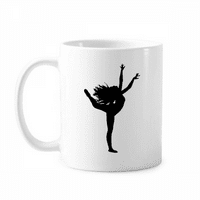 Sportska plesna plesačica Performans Art Mug Pottery Cerac kafe Porcelanski čas