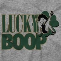 Saint Paddys Lucky Betty Boop Cartoon Zip Up Hoodie Muške ženske brine o brisama M