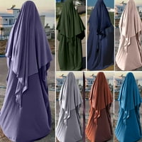 Ženski pamučni šal žene muslimanske hidžab šal za glavu Obični islam dugi šalovi šal echarpe turbanet