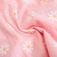 Ljetne haljine za djevojku cvjetna haljina casual modne plažne haljine dugih rukava okrugli vrat jedna