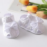 Pamučna ljetna bowknot Hollow Barefoot sandale i trake za glavu za djecu Djevojke 7- mjeseci