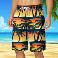 Muški ljetni plus veličine pantalone džepne crtanje labavih ležernih sportova koji rade ravno pet bodova Hlače hlače na plaži