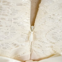 Alvivi djevojke čipka cvjetna haljina visoko niska pendulum šifonska haljina za vjenčanicu za vjenčanje 6-16