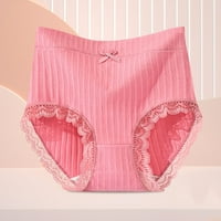 DMQupv Ženske gaćice Tummy Control Women's Plus size Pamuk Stretch kratka Donje rublje Pink XXL
