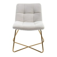 Colisha Accent stolica Vanity Lounge Stolice Skup čvorova sa zlatnim metalnim nogama Moderna baršunasta