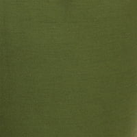 MOA kolekcija Ženske ležerne lagane čvrste hlače s dugim rukavima dugih rukava TOP salona dva seta