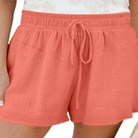 Voguele žene dno Bermuda Mini pantne vunene elastične struke kratke vruće hlače za odmor ljeto na plaži